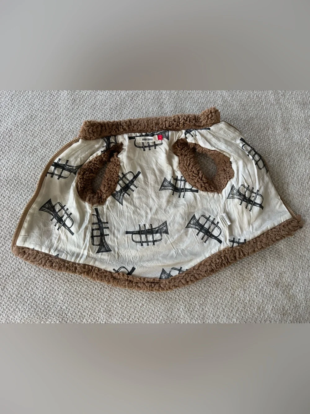Bobo choses Fleece Teddy vest - brown 1y